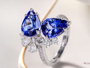 Luxury wear high quality zircon ring adjustable