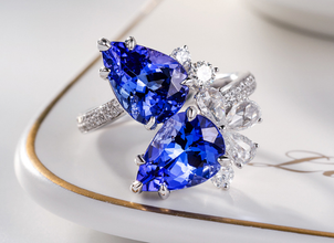 Luxury wear high quality zircon ring adjustable