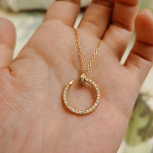 cartier gold latest edition pendant ring chain