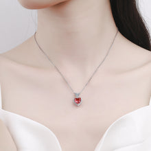 RED HEART TITANIC THEME LUXURY PENDANT WITH CHAIN AND BOX