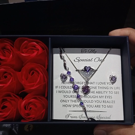 Rose box heart theme exclusive and luxury set