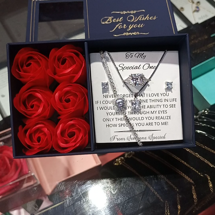 Rose box  diamond theme exclusive and luxury set