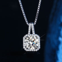 Square diamond theme luxury pendant with box