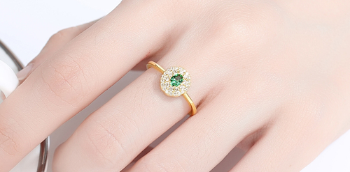 THE GREEN NEST ORIGINAL 925 SILVER RING