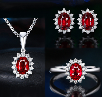 RUBY LOOK LUXURY SET WITH BOX PACKING EXCLUSIVE FINISHING AND QUALITY