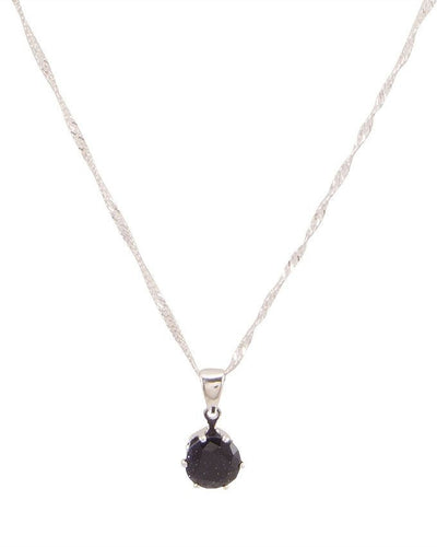 Zircon Collar style silver plated pendant necklace - Lexception