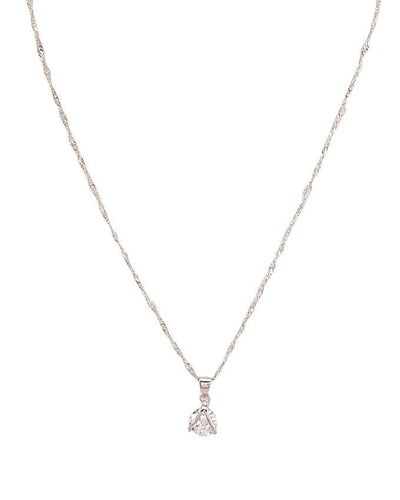 V-Shape silver plated pendant necklace - Lexception
