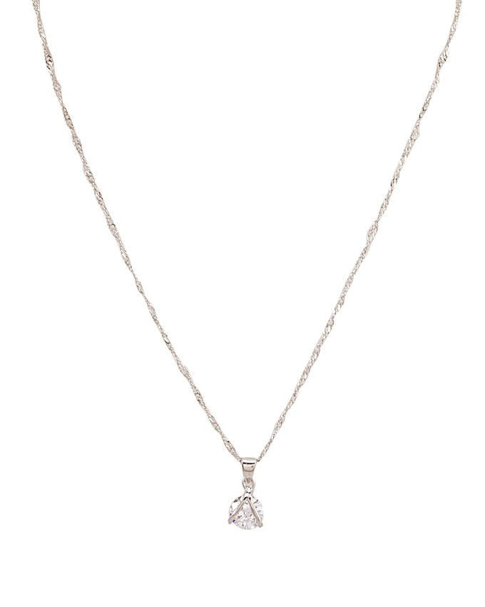 V-Shape silver plated pendant necklace - Lexception