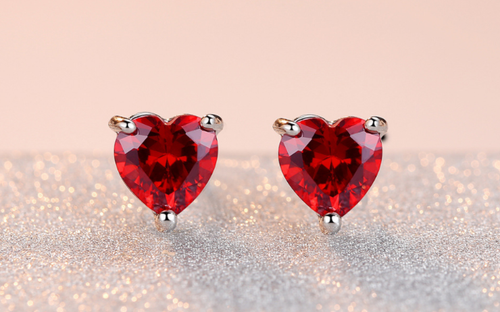 HIGH QUALITY LUXURY WEAR PLATINUM PLATED ZIRCON EARRINGS
