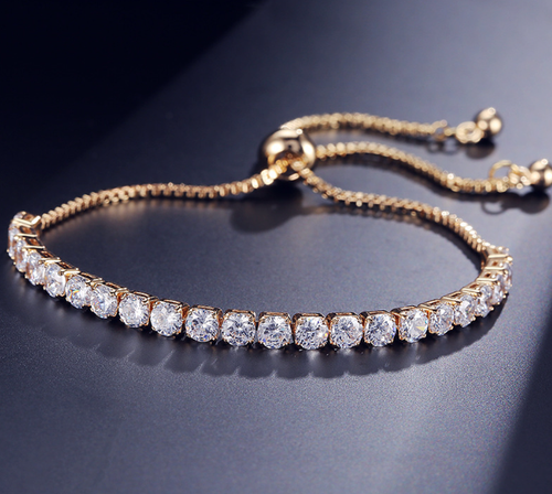 ROSE GOLD PLATED ZIRCON BRACELET
