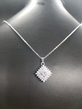 high quality rhodium plated zircon chain necklace! - Lexception