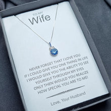 Blue Emotion Original Silver Pendant with chain with flower box