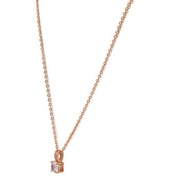 Rose Gold Plated zircon pendant necklace - Lexception