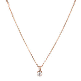 Rose Gold Plated zircon pendant necklace - Lexception