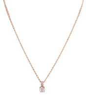 Rose Gold Plated zircon pendant necklace - Lexception