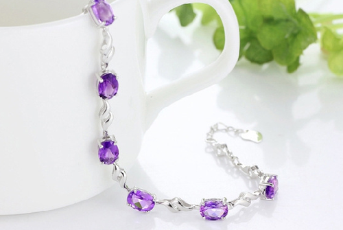 HIGH QUALITY LUXURY WEAR PLATINUM PLATED ZIRCON BRACELET