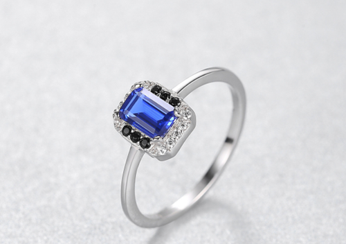 NEBULA BLUE 925 sterling silver (chaandi) ring!