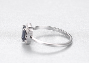 NEBULA BLUE 925 sterling silver (chaandi) ring!