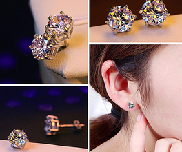 Diamond look combo deal box pendant earrings and ring best seller!