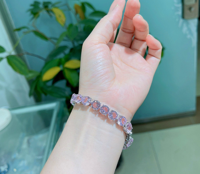 Exclusive luxury bracelet rhodium finishing comes box packed perfect gift for her