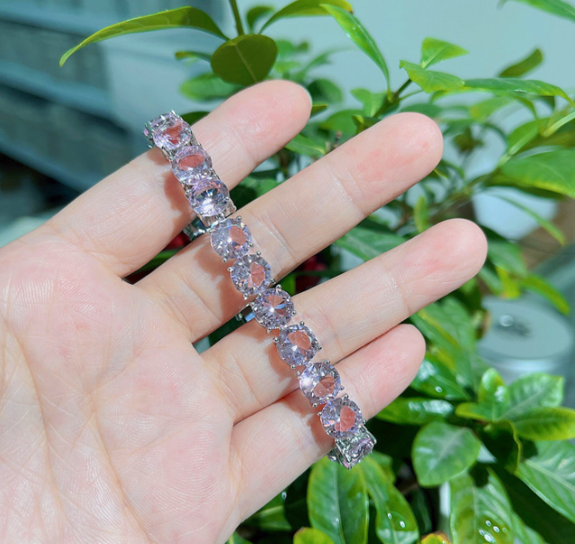 Exclusive luxury bracelet rhodium finishing comes box packed perfect gift for her