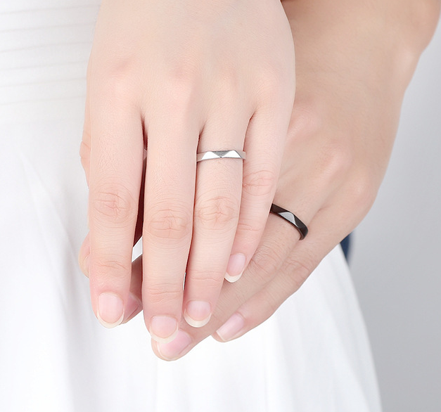 high quality platinum plated couple rings both rings adjustable!