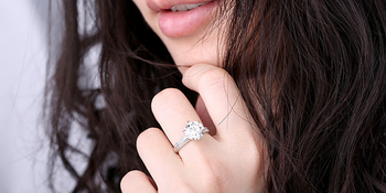 The engagement look perfect diamond cut luxury quality ring for her