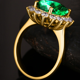 HIGH QUALITY GOLD PLATED ADJUSTABLE RING WITH LUXURY BOX PACKING