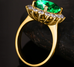 HIGH QUALITY GOLD PLATED ADJUSTABLE RING WITH LUXURY BOX PACKING