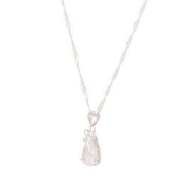 zircon silver plated necklace - Lexception