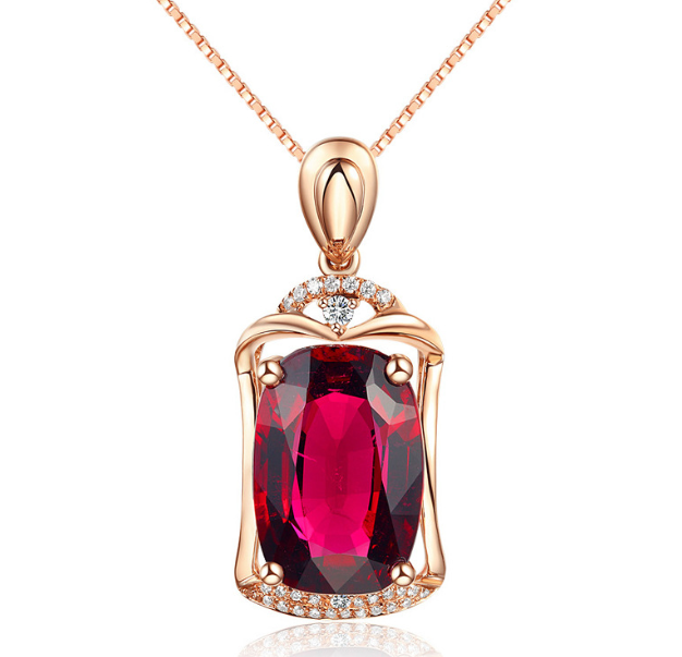 EXCLUSIVE QUALITY ZIRCON PENDANT WITH CHAIN AND CUSTOMIZE BOX PACKING