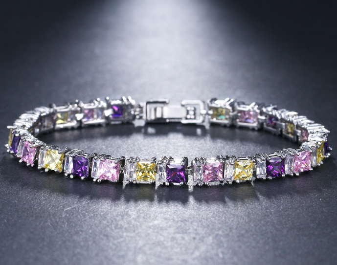 Exclusive quality luxury wear rhodium plated perfect gift for her long term wear comes box packed