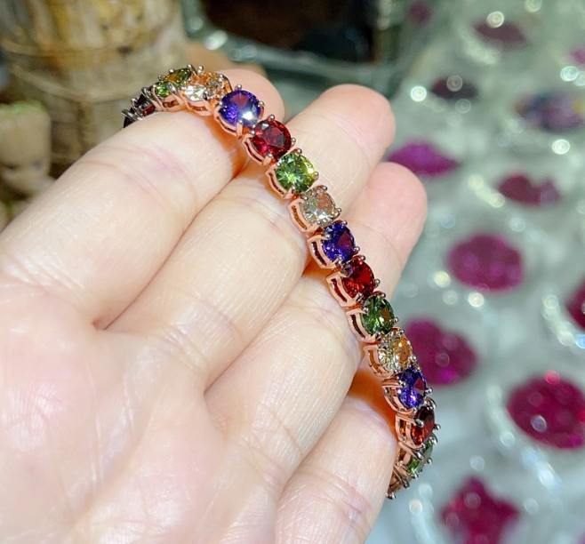 Exclusive luxury bracelet rhodium finishing comes box packed perfect gift for her