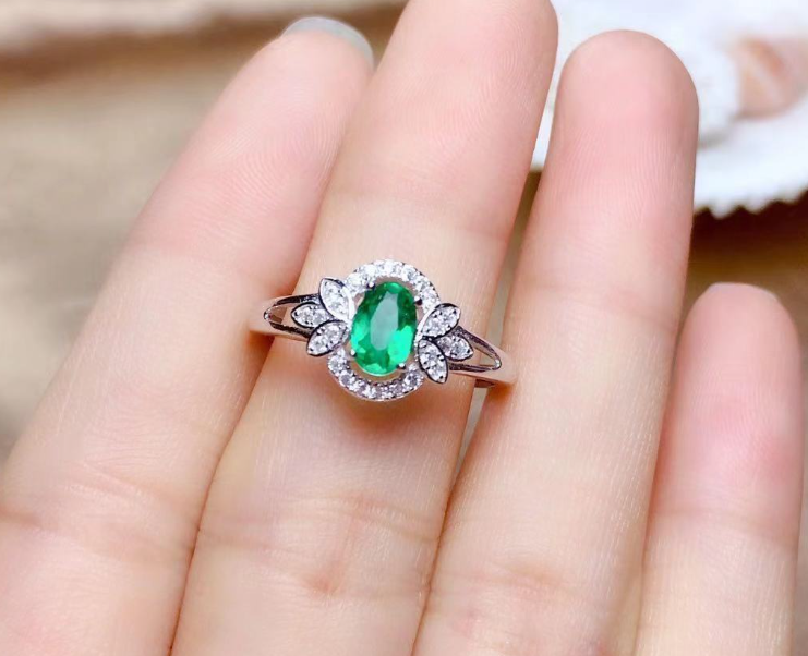 high quality platinum plated zircon ring adjustable