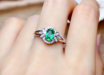 high quality platinum plated zircon ring adjustable