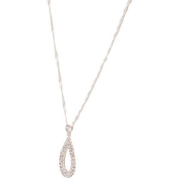 zircon silver plated necklace - Lexception