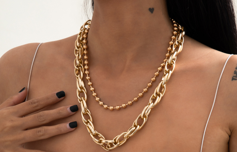 high quality choker necklace set layered