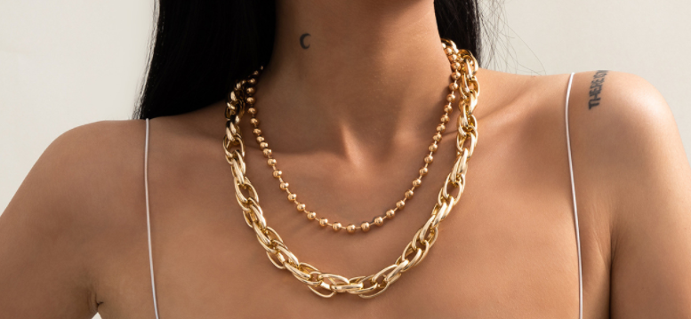 high quality choker necklace set layered