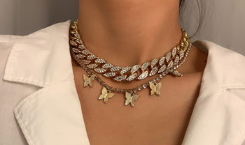Three layered high quality choker necklace | Online Jewellery Pakistan