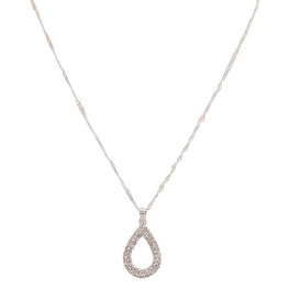 zircon silver plated necklace - Lexception