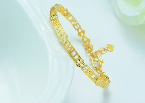 HIGH QUALITY GOLD PLATED ZIRCON BRACELET BANGLE