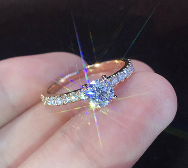 Gold look luxury ring AAA quality