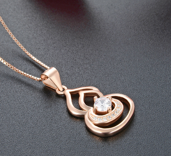 Stringy Original 925 sterling silver (chaandi) pendant necklace with chain!