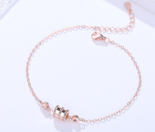 HIGH QUALITY ROSE GOLD PLATED ZIRCON BRACELET