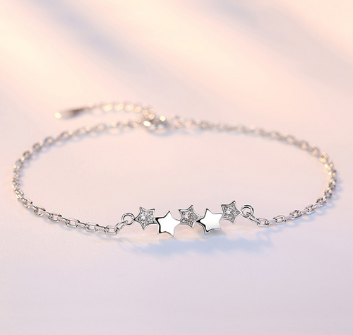 HIGH QUALITY PLATINUM PLATED ZIRCON BRACELET