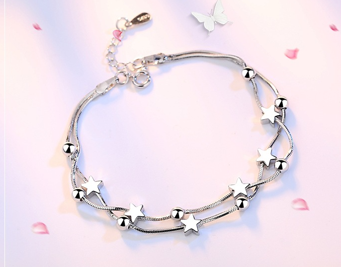 HIGH QUALITY PLATINUM PLATED ZIRCON BRACELET