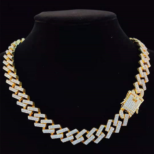 Mens exclusive cuban gold plated chain