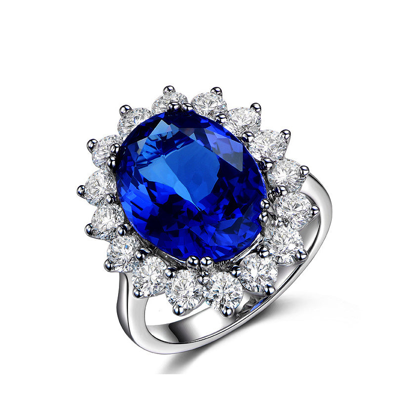 Diana sapphire cut luxury ring for her