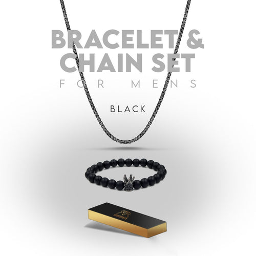 Luxury Men Chain and Bracelet Set Complete