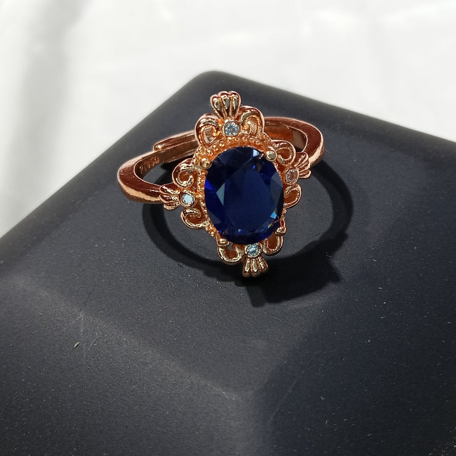LUXURY ROSE GOLD PLATED ADJUSTABLE RING FOR HER EXCLUSIVE